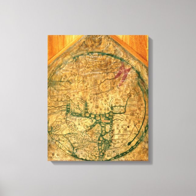 Lienzo Mappa Mundi, c.1290 (Anverso)