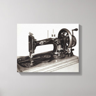 Lienzo Máquina de coser de la "nueva familia" del