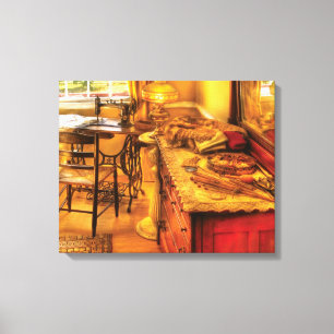 Lienzo Máquina de coser - La sala de coser