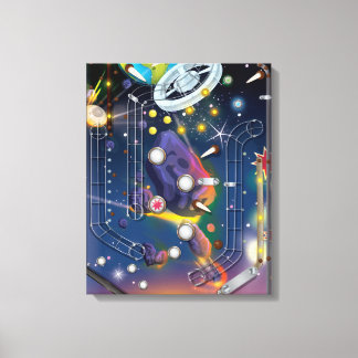 Lienzo Máquina de Pinball Super Espacio