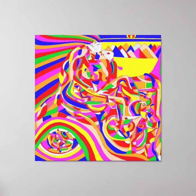 Lienzo Máquina de tiempo (Anverso)