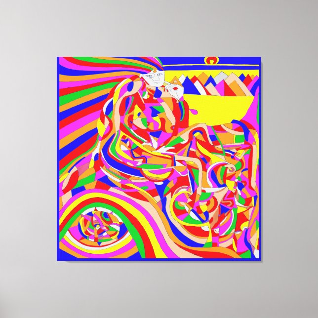 Lienzo Máquina de tiempo (Anverso)