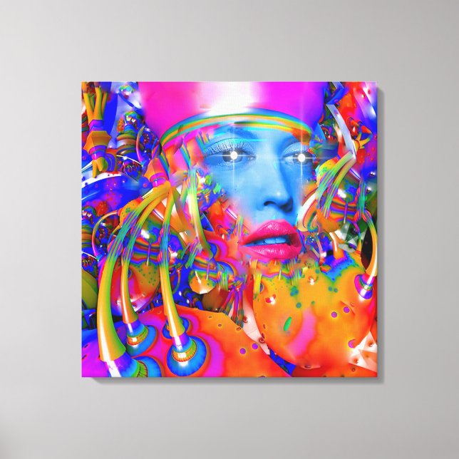 Lienzo Máquina orgánica (Anverso)