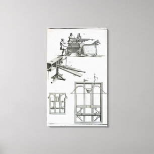 Lienzo Maquinaria balística romana, de la Enciclopedie