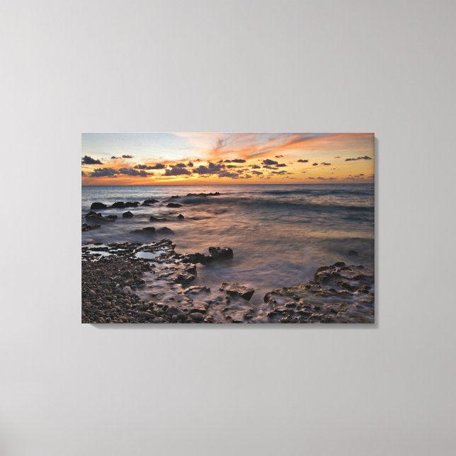 Lienzo Mar Caribe, Islas Caimán. Olas de colapso 2 (Anverso)