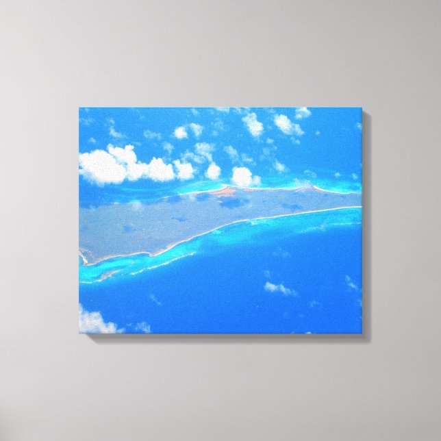 Lienzo MAR CARRIBEANO #1 EN CANVAS 20 "x 16" (Anverso)