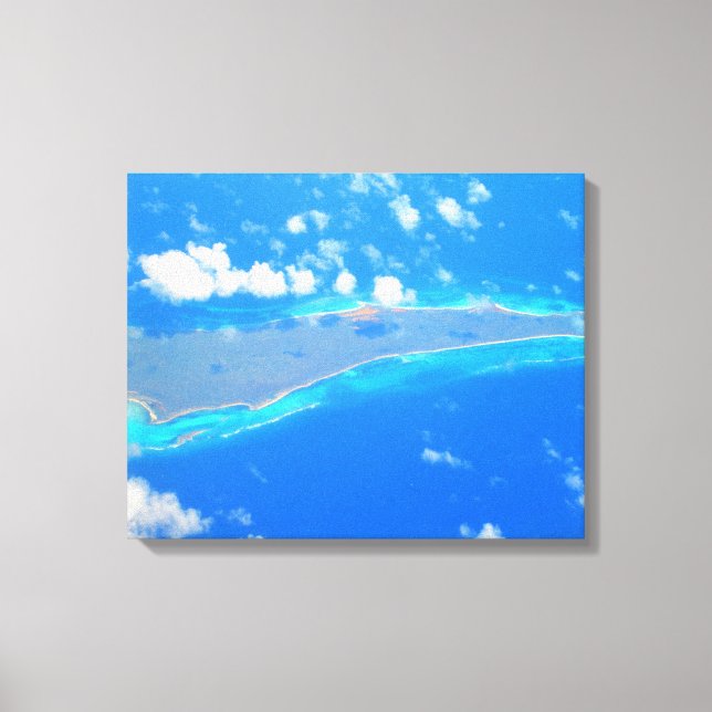 Lienzo MAR CARRIBEANO #1 EN CANVAS 20 "x 16" (Anverso)