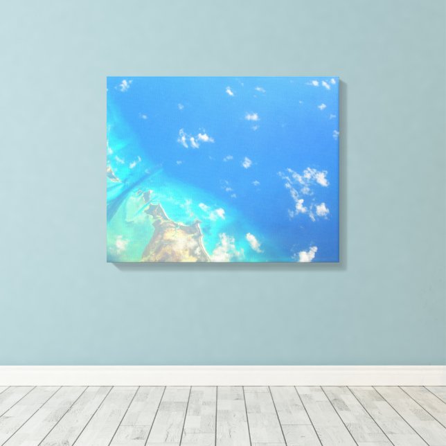 Lienzo MAR CARRIBEANO #3 EN CANVAS 20 "x 16" (Insitu (piso de madera))