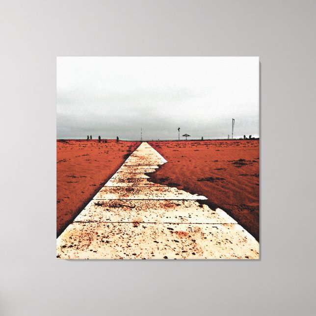 Lienzo Mar de invierno (Anverso)