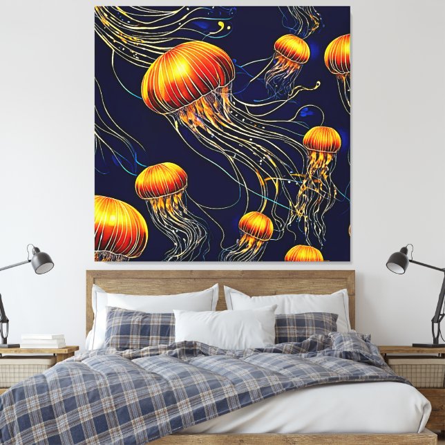 Lienzo Mar de Jellyfish (Insitu(Dormitorio))