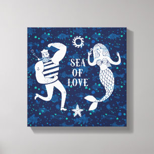 Lienzo Mar del poster del amor