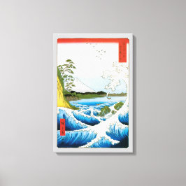 Lienzo Mar en Satta, provincia de Suruga, por Ando Hirosh