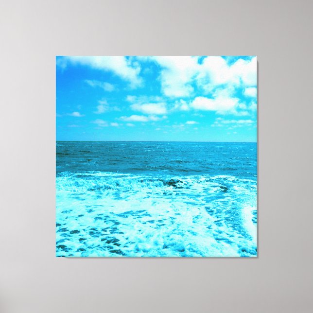 Lienzo Mar y olas (Anverso)