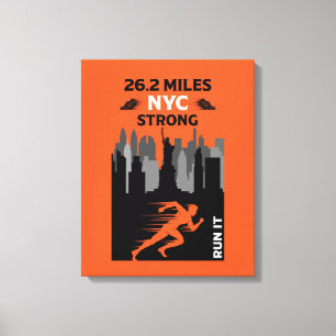 Lienzo Marathon Runner New York 26.2