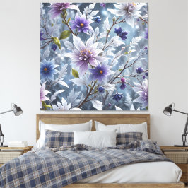 Lienzo Maravillosa Belleza De Flor De Invierno Escarchada