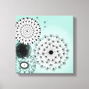 Lienzo Maravilloso Dandelions Blue