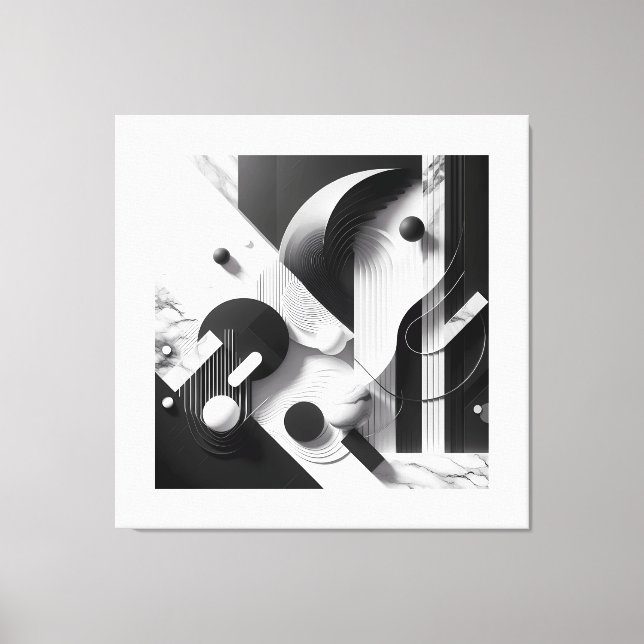 Lienzo Marble Echoes of Silent Geometry (Anverso)