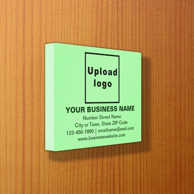 Lienzo Marca comercial sobre el rectángulo verde claro (Subido por el creador)