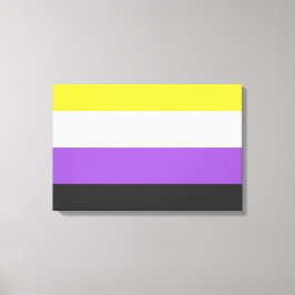Lienzo Marca Enby (Orgullo no binario)