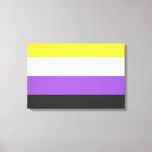 Lienzo Marca Enby (Orgullo no binario)