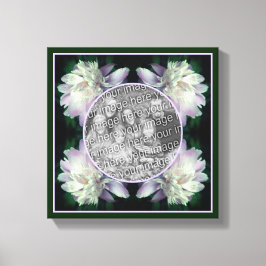 Lienzo Marco de flor de peonía Crea tu propia foto