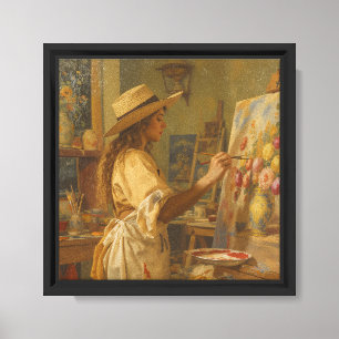 Lienzo Marco de pared para pintura al óleo elegante
