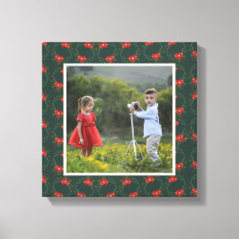 Lienzo Marco floral para Navidades festivos | Foto person
