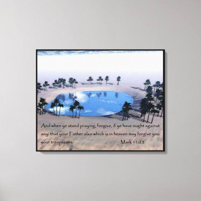 Lienzo Marcos 11:25 (Anverso)