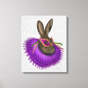 Lienzo Mardi Gras Hare