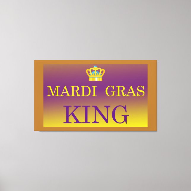 Lienzo Mardi Gras King (Anverso)