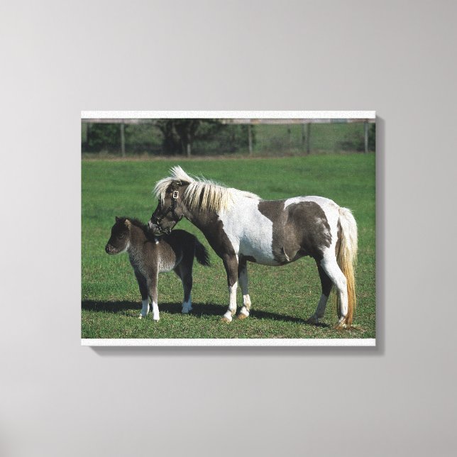 Lienzo Mare & Foal Standing en miniatura (Anverso)