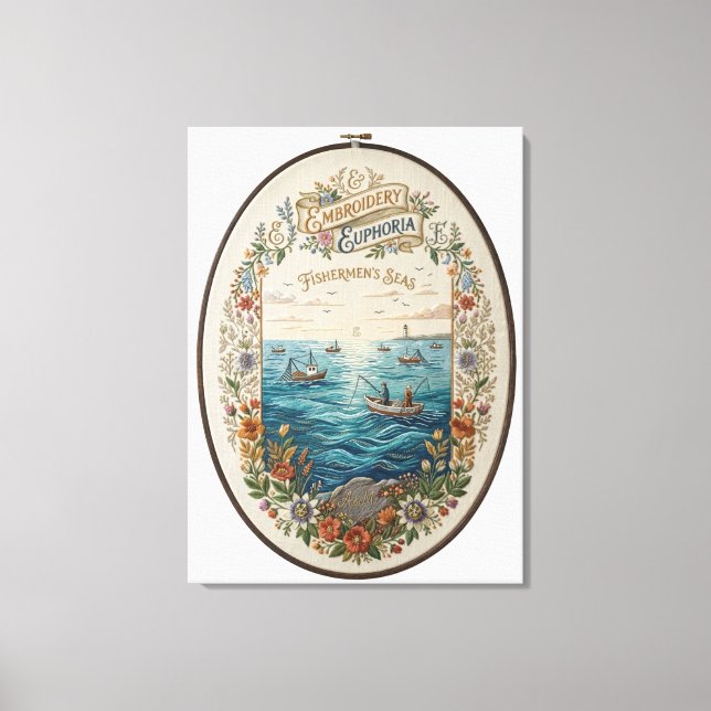 Lienzo Mares de Pescadores (Anverso)