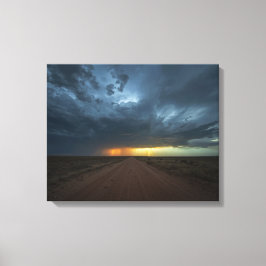 Lienzo Marfa Storm Poster - Mysterious Texas Desert Art