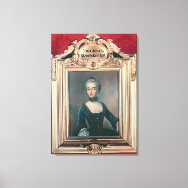 Lienzo María José de Baviera, segunda esposa de José (Anverso)