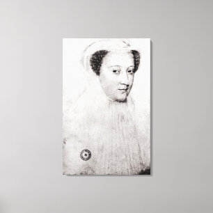 Lienzo Maria, reina de escocés en el luto blanco, 1560