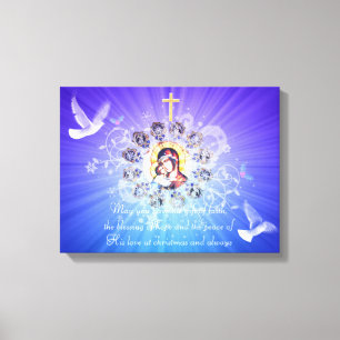 Lienzo María y Jesús