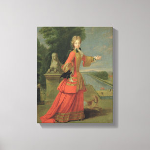 Lienzo Marie-Adelaide de Saboya en vestido de la caza