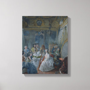 Lienzo Marie Antoinette en su cámara de Versalles