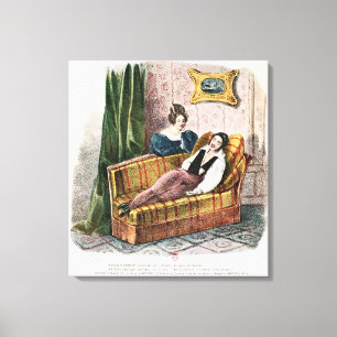 Lienzo Marie Dorval en el papel de Adele d'Hervey