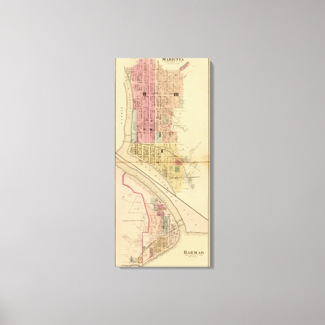 Lienzo Marietta, Ohio (Anverso)