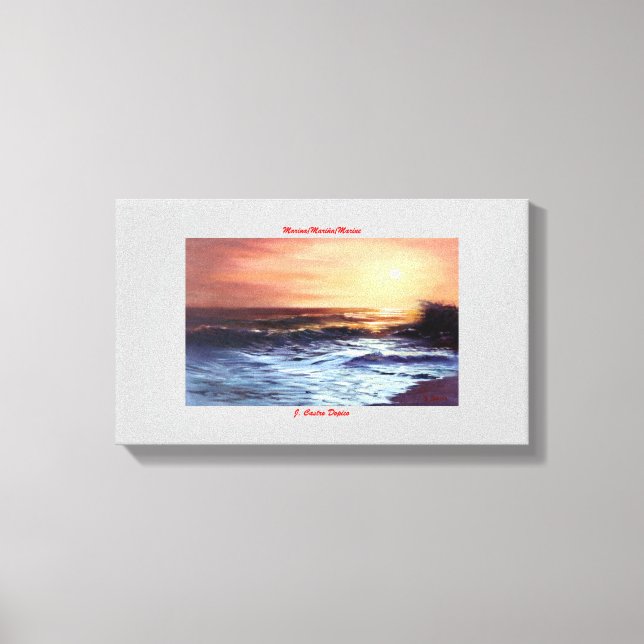 Lienzo Marina/Mariña/Marine (Anverso)