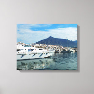 Lienzo Marina, Puerto Banus, España