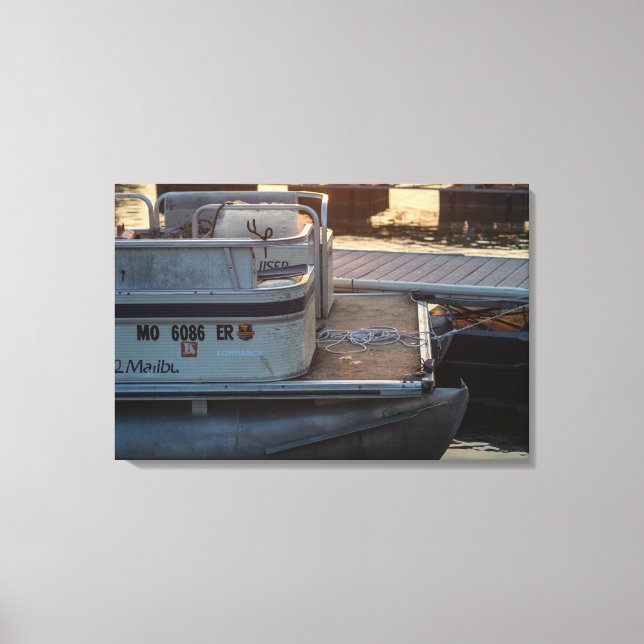 Lienzo Marina Twilight: Un momento Serene Dockside (Anverso)