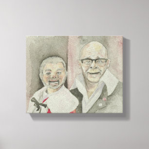 Lienzo Marioneta de Harry Hill y Lord Alan Sugar