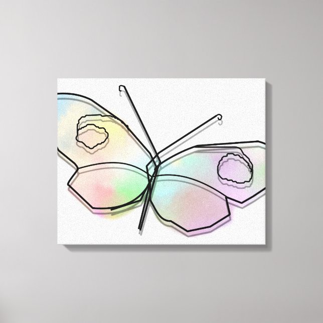 Lienzo Mariposa alambre (Anverso)