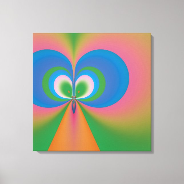 Lienzo Mariposa azul (Anverso)