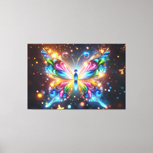 Lienzo Mariposa brillante