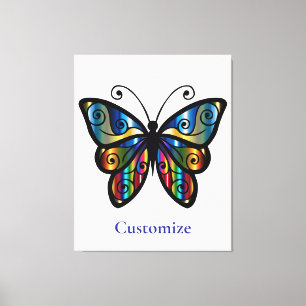 Lienzo Mariposa Colorida Thunder_Cove