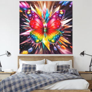 Lienzo Mariposa de cristal