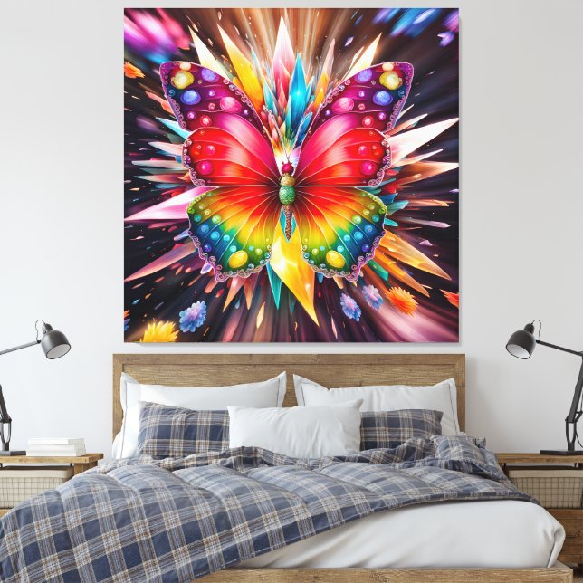 Lienzo Mariposa de cristal (Insitu(Dormitorio))